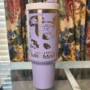40oz The Little Mermaid Purple Tumbler